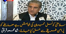 Security Council members wish to resolve the Kashmir issue peacefully: Shah Mehmood Qureshi