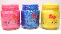 Hello Kitty Clay Slime Cup Suprise Toys Peppa Pig Tom and Jerry Minions Hello Kitty Duck