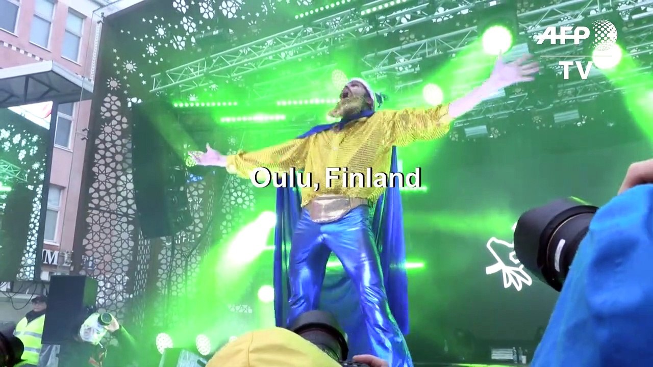 Glitter, glam rock but no guitars as the World Air Guitar Championships hit the stage