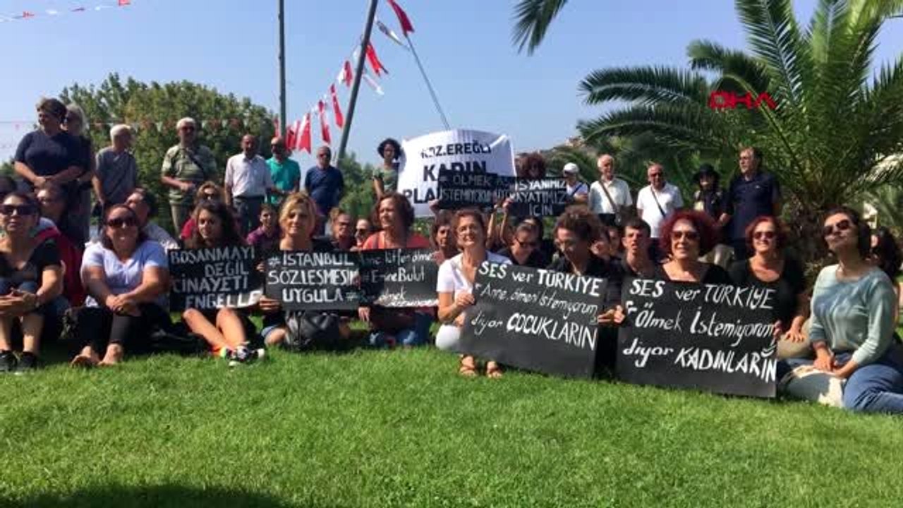 ZONGULDAK Emine Bulut için oturma eylemi