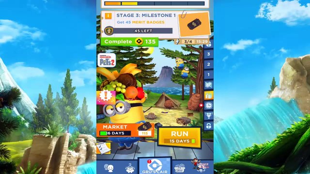 Minion Rush,Minion Games, Vacationer Minion - Got Stage 2 Rewards In MINION SCOUTS