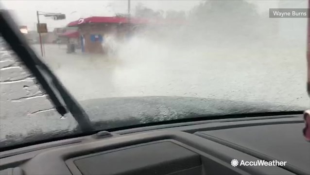City looks like a water park after powerful downpours