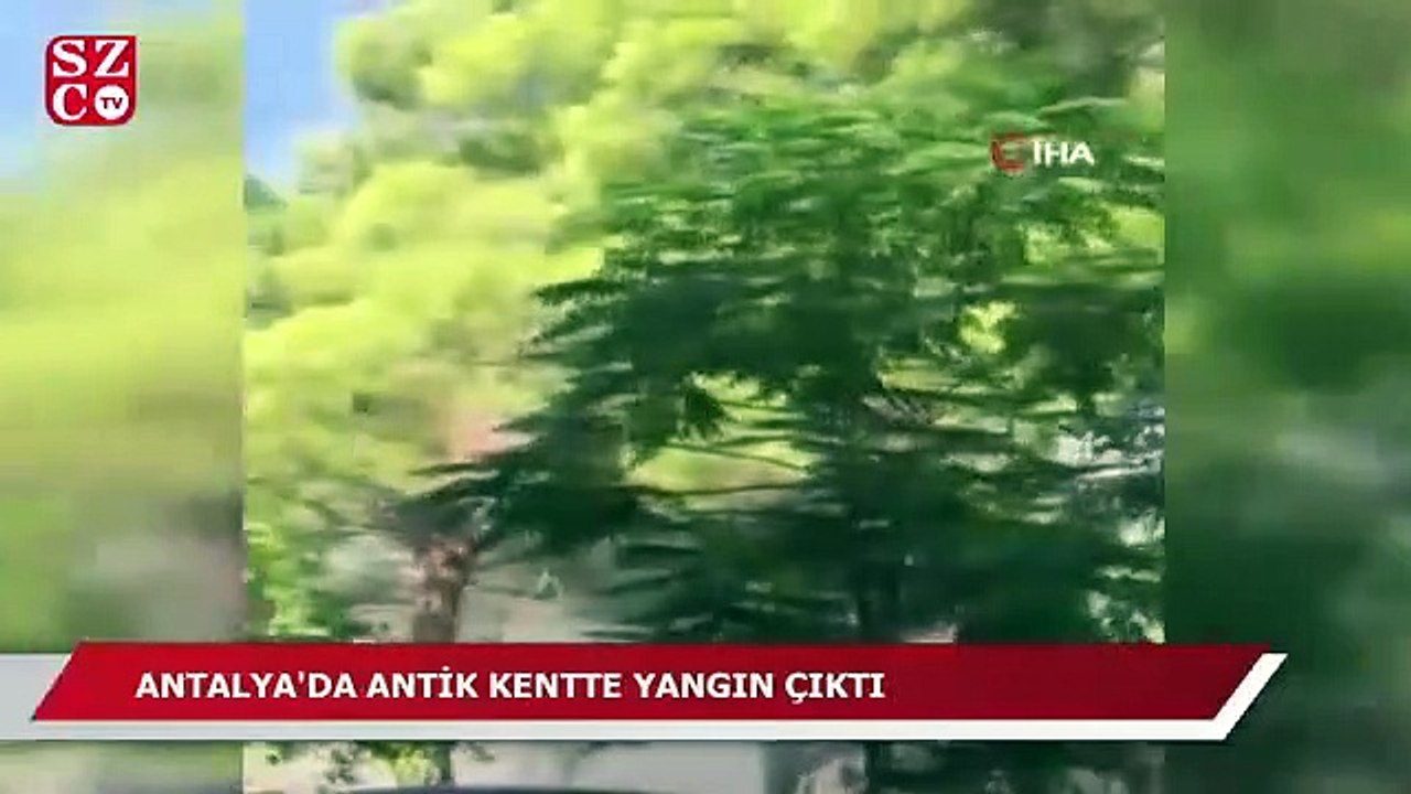 Antik kent yakınlarında korkutan yangın!