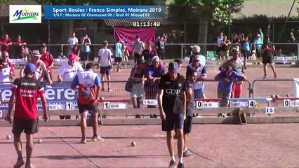 Huitièmes de finale, France Simples, Moirans 2019