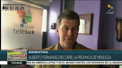 Argentina: candidato Alberto Fernández recorre la provincia de Mendoza