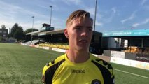 WATCH: Video interview with Harrogate Town's Alex Bradley after Stockport County win