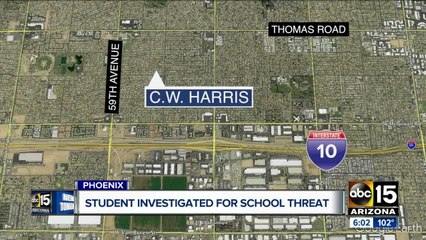 Student investigated for school threat