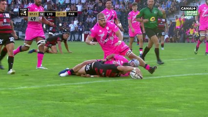 Top 14 - 1ère journée - Lyon / Paris : L'essai de Mignot face à Paris