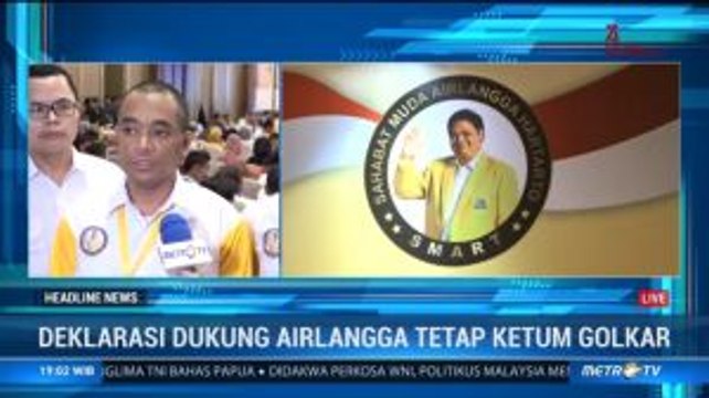 Deklarasi Dukungan untuk Airlangga Tetap Ketum Golkar