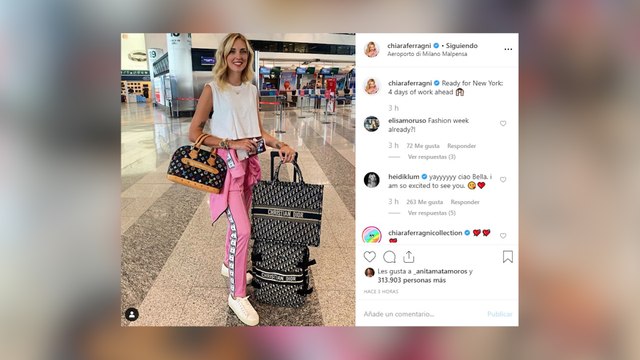 Chiara Ferragni viaja a Nueva York para celebrar su aniversario