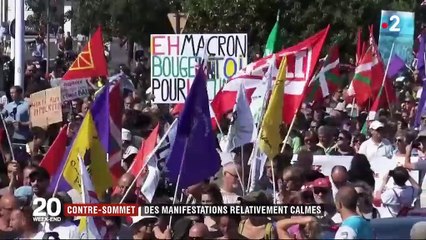 Contre-sommet du G7 : des manifestations relativement calmes