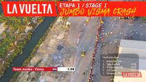 Chute du Team Jumbo Visma / Team Jumbo Visma crashes - Étape 1 / Stage 1 | La Vuelta 19