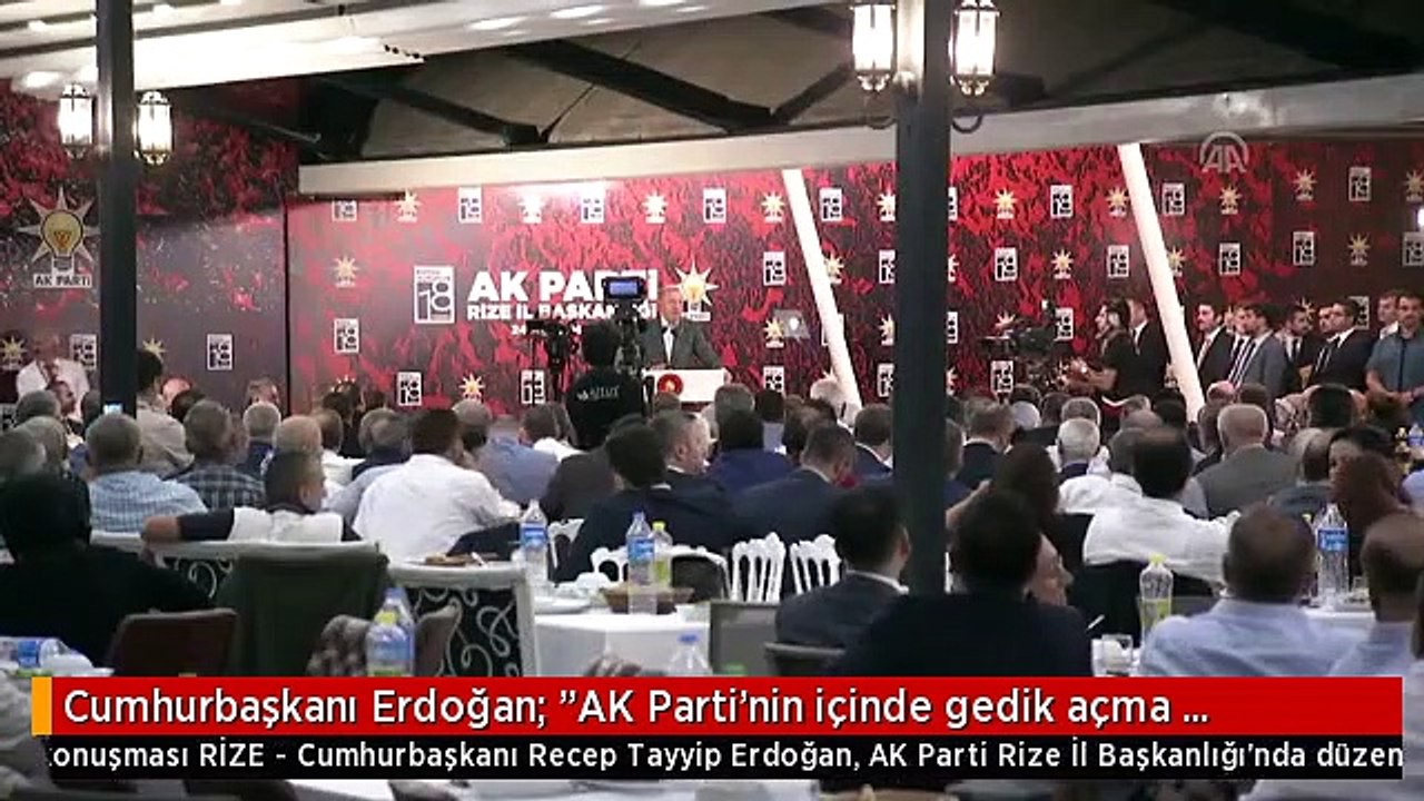 Cumhurbaşkanı Erdoğan: "AK Parti'nin içinde gedik açma çabaları hep olduğu gibi yine boşa...
