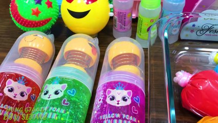 Mixing Random Things into Slime !!! Slimesmoothie Relaxing Satisfying Slime Videos #17