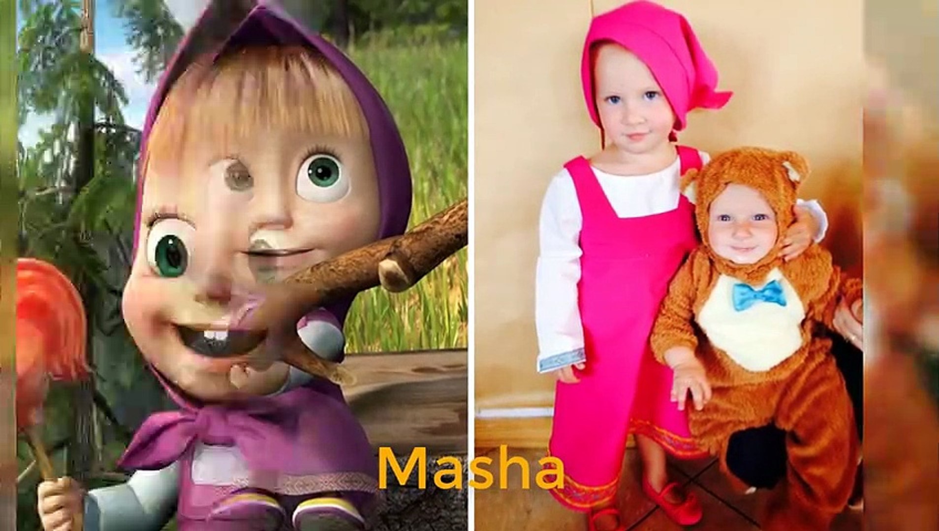 Masha And The Bear Characters In Real Life - video Dailymotion