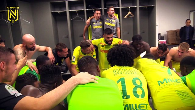 Amiens SC - FC Nantes : la joie du vestiaire