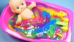 Numbers, Counting Baby Doll Colours Slime Bath Time - Surprise ToysFor Children Kids Baby