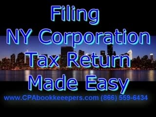 Filing NY Corporation Tax Return