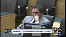 Juan Martinez's disciplinary hearing postponed