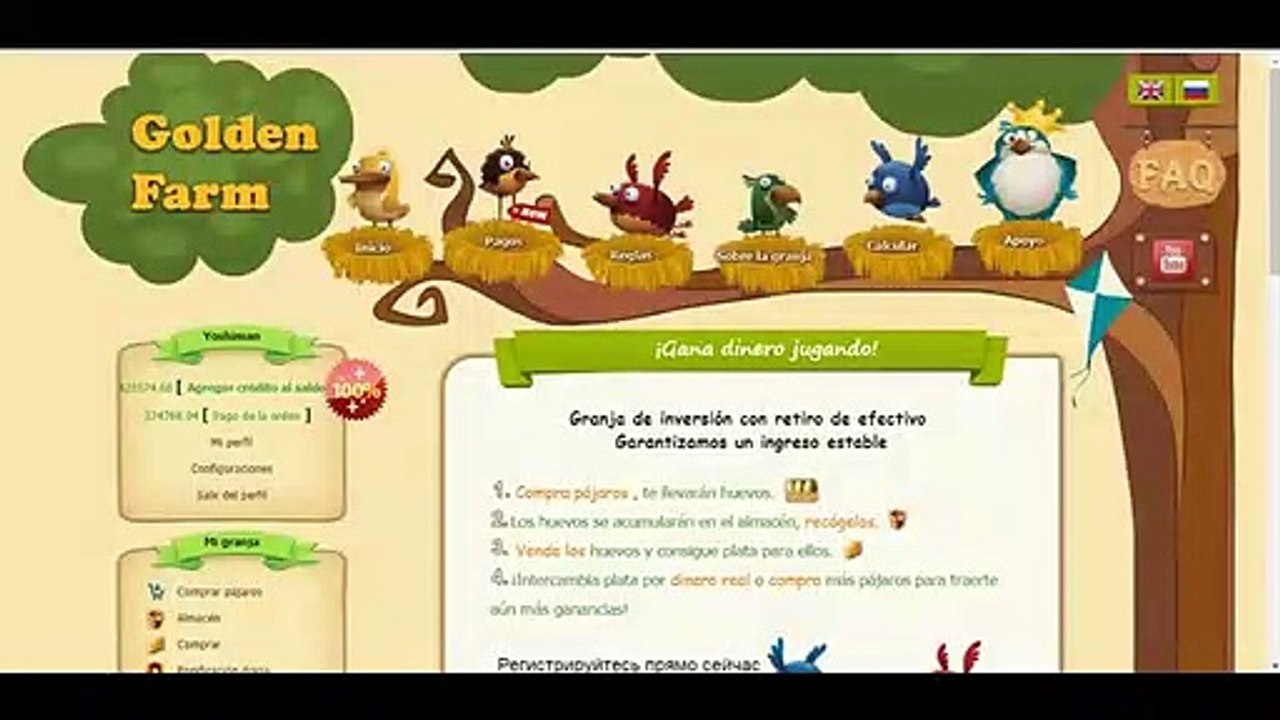 Golden Farm Paga 2018 cobrando mas de 2,000 Rublos
