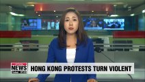 Pro-democracy rally in Hong Kong turns violent over the weekend