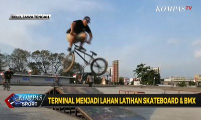 Terminal Bus di Solo Menjadi Lahan Latihan Skateboard & BMX