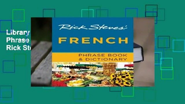 Library Rick Steves' French Phrase Book & Dictionary - Rick Steves