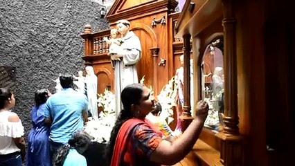 Sri Lanka's bombed church partially opens for prayers