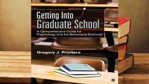 R.E.A.D Getting Into Graduate School: A Comprehensive Guide for Psychology and the Behavioral