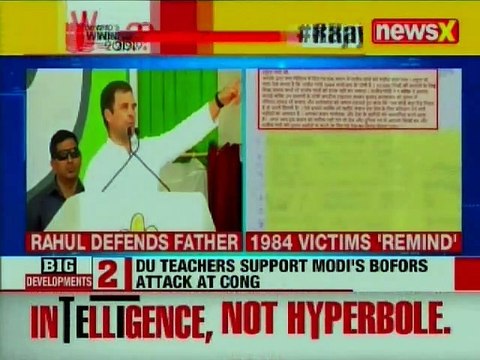 DU teachers support PM Narendra Modi's Bofors attack at Congress