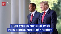 President Trump Gives The Medal of Freedom To Tiger Woods