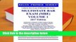R.E.A.D Rigos Primer Series Uniform Bar Exam (Ube) Review Multistate Bar Exam (MBE) Volume 1: 2017