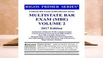 R.E.A.D Rigos Primer Series Uniform Bar Exam (Ube) Multistate Bar Exam (MBE) Volume 2: 2017