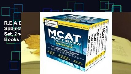 R.E.A.D Princeton Review MCAT Subject Review Complete Box Set, 2nd Edition: 7 Complete Books +