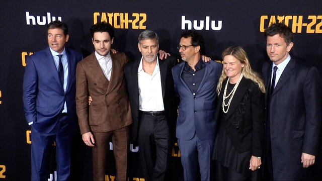 George Clooney, Kyle Chandler, Christopher Abbott Catch 22 Premiere Black Carpet