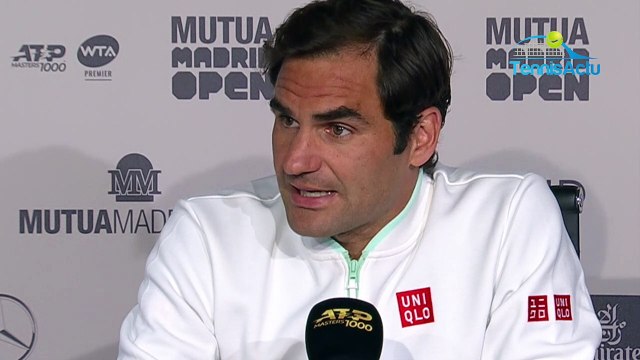 ATP - Madrid Masters 2019 - Roger Federer : J'apprécie d'être de retour sur terre battue