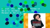 About For Books  Howard Stern Comes Again by Howard Stern