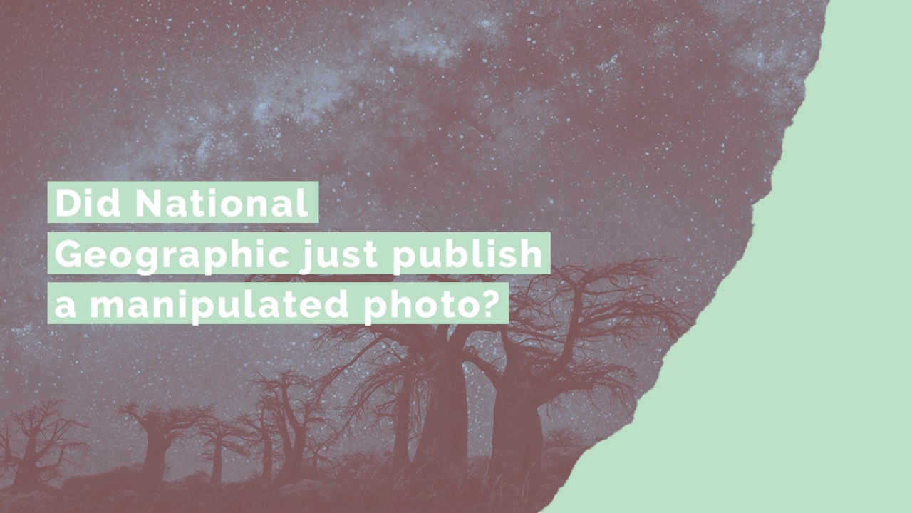 Did National Geographic just publish a manipulated photo?