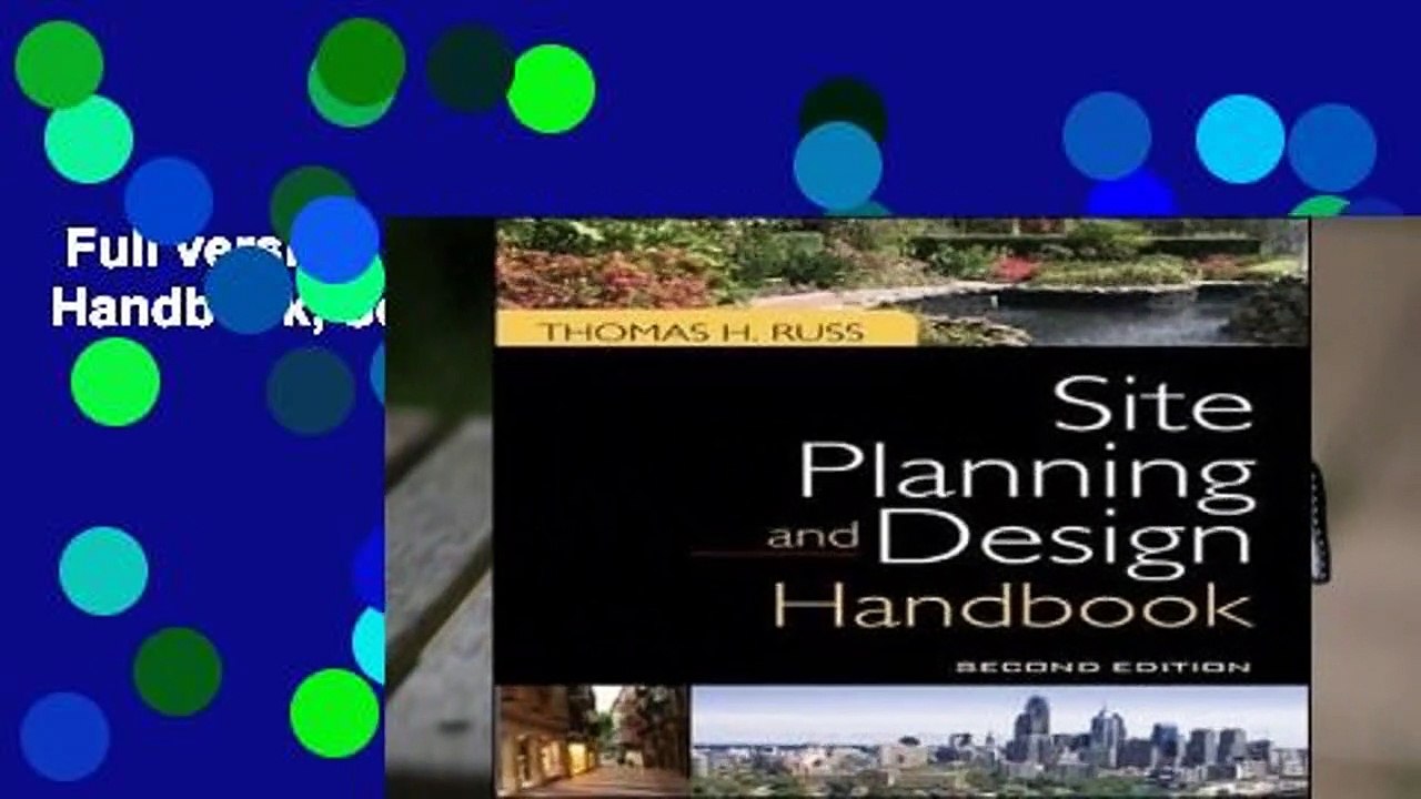 Full version  Site Planning and Design Handbook, Second Edition  For Kindle