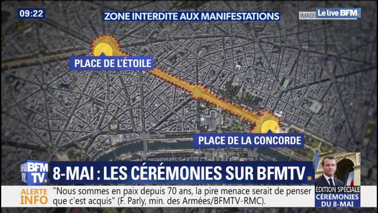 Commémorations du 8-mai: un dispositif de sécurité renforcé et une large zone interdite aux manifestations