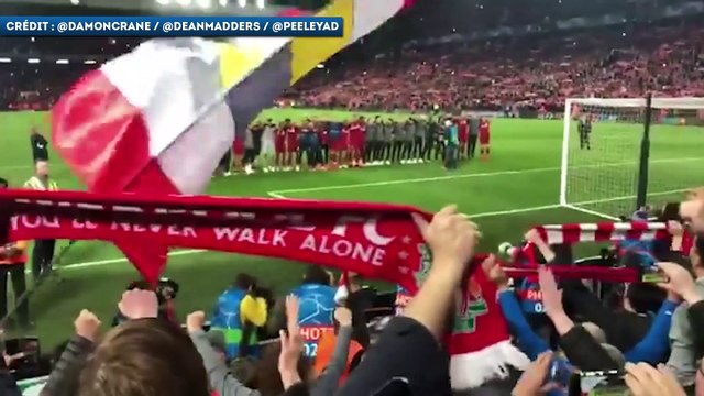 L’ambiance indescriptible à Anfield après la qualification de Liverpool
