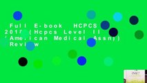 Full E-book  HCPCS 2018 (Hcpcs Level II (American Medical Assn))  Review