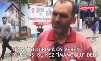 Binali Yıldırım'a oy veren yurttaş 