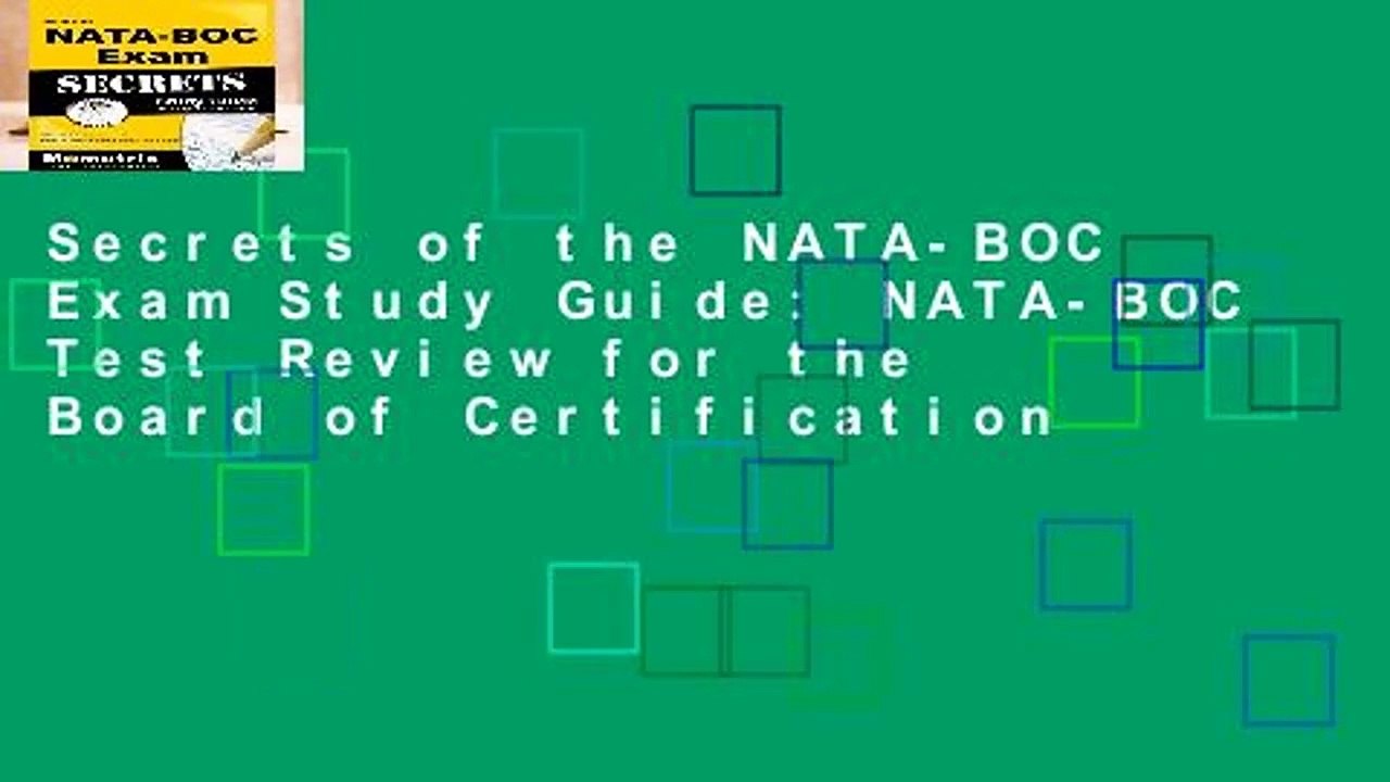 Secrets of the NATA-BOC Exam Study Guide: NATA-BOC Test Review for the Board of Certification