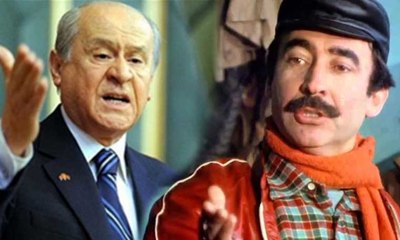 Devlet Bahçeli, 'Çiçek Abbas' filminde gibi...