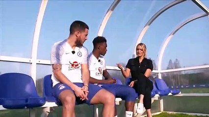 Hazard v Hudson-Odoi in Hit the Cup Challenge! - Football Challenge and Exclusive Interview