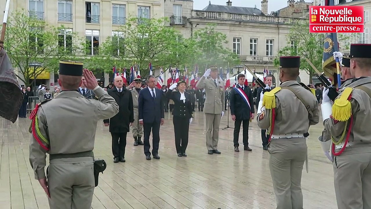 Vidéo. Poitiers : une cérémonie du 8-Mai 1945, en toute solennité