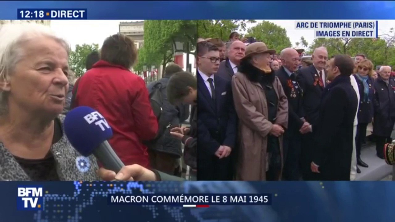 Cette passante a assisté aux commémoration et "espère que beaucoup de gens iront voter" aux élections Européennes