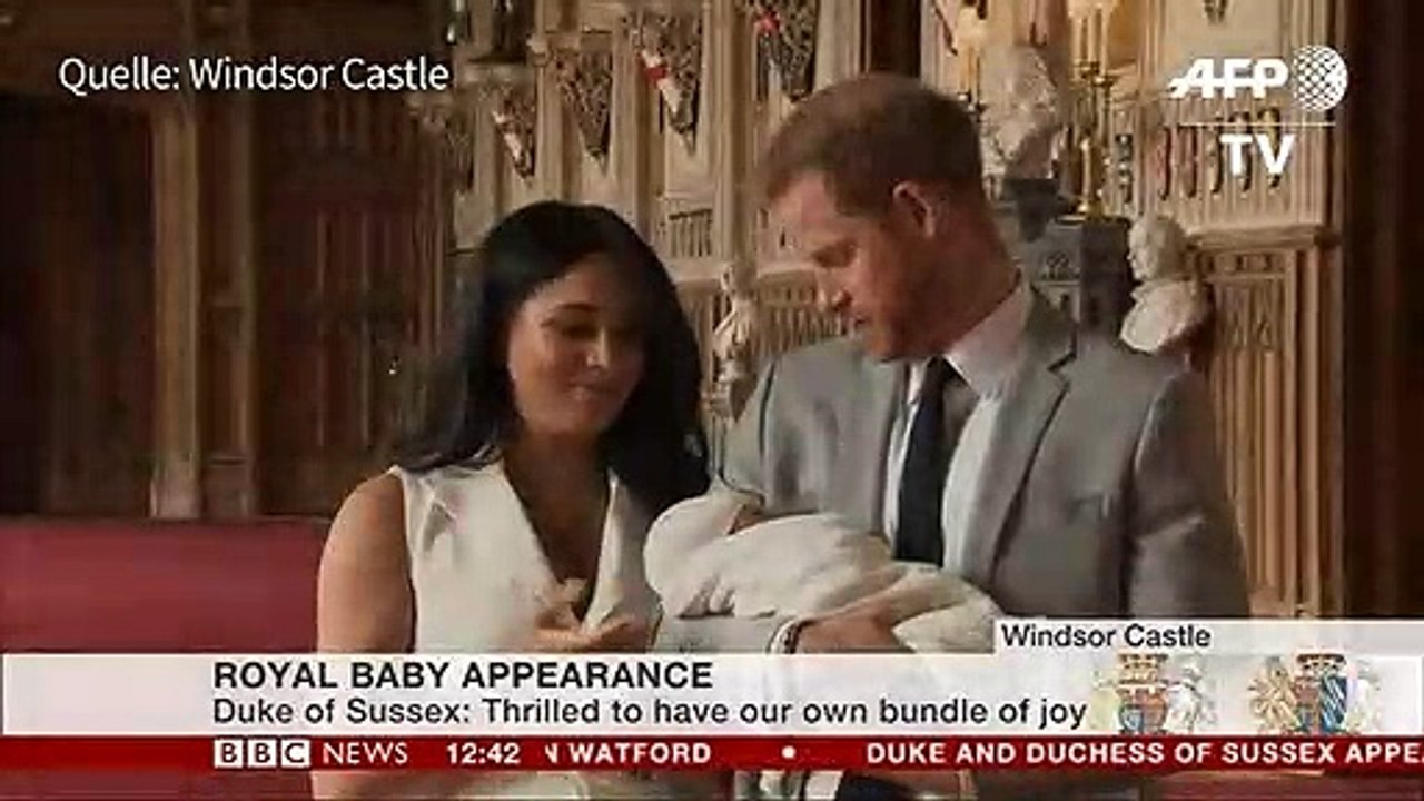 Harry und Meghan zeigen ihr Baby
