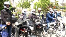 Konya’da motosiklet sürücülerine kask dağıtıldı